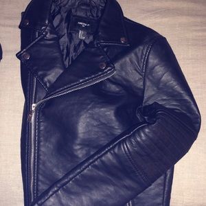 Forever 21 men’s pleather jacket size small